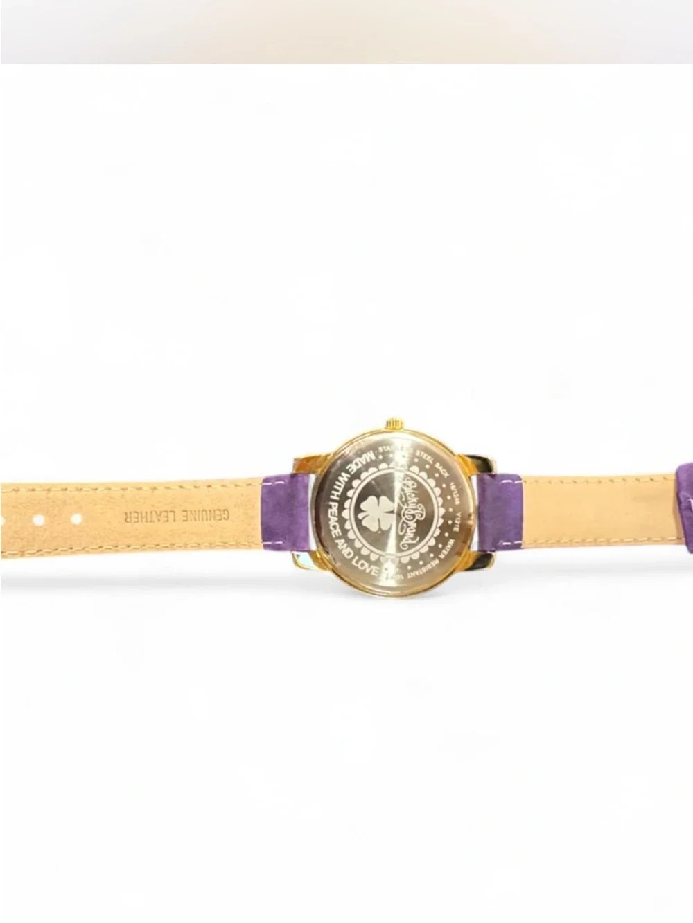 Lucky Brand Gold-Tone Dial Women's Watch with Purple Strap